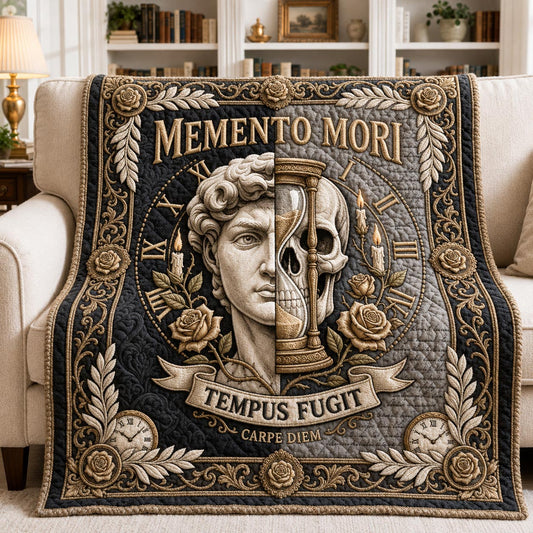 Memento Mori Quilted Blanket GFTOMA13017