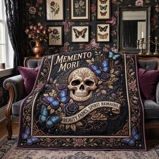 Memento Mori Quilted Blanket GFTOMA13019