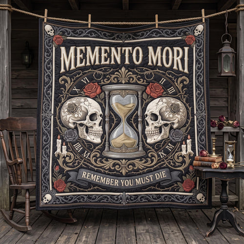 Memento Mori Quilted Blanket GFTOMA13020