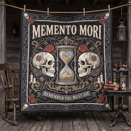 Memento Mori Quilted Blanket GFTOMA13020