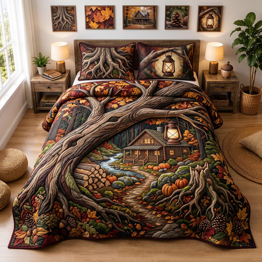 Harvest Cabin 3-Piece Quilted Bedding Set GFTOMA13051