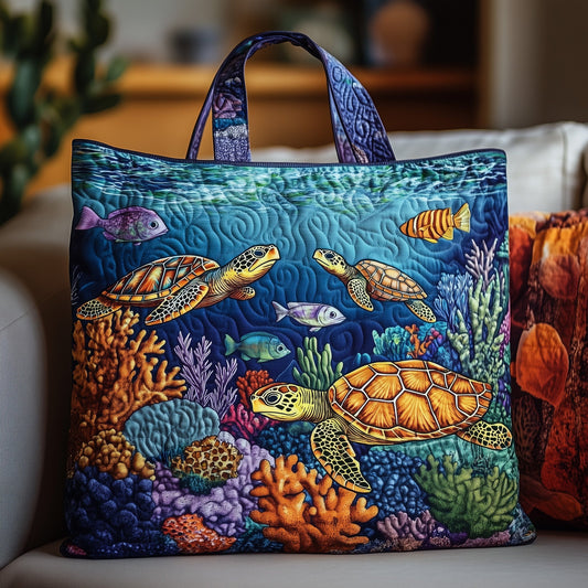 Sea Turtle Quilted Tote Bag GFTOMA1305
