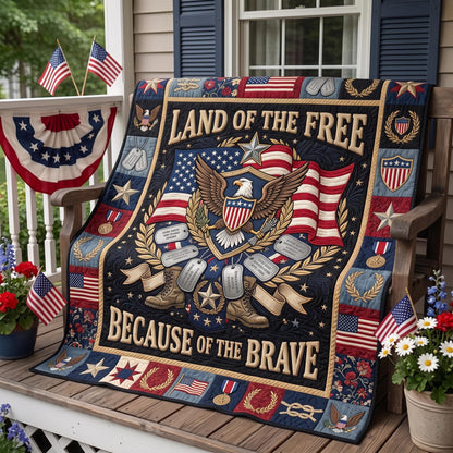 Veteran Pride Quilted Blanket GFTOMA13064