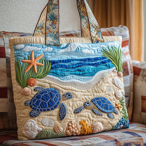 Sea Turtle Quilted Tote Bag GFTOMA1306