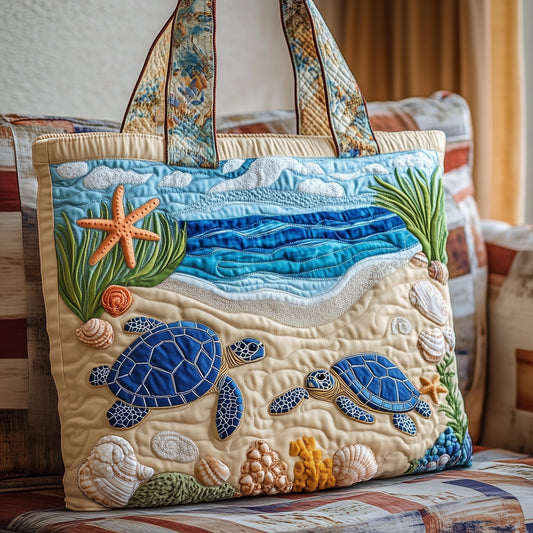 Sea Turtle Quilted Tote Bag GFTOMA1306