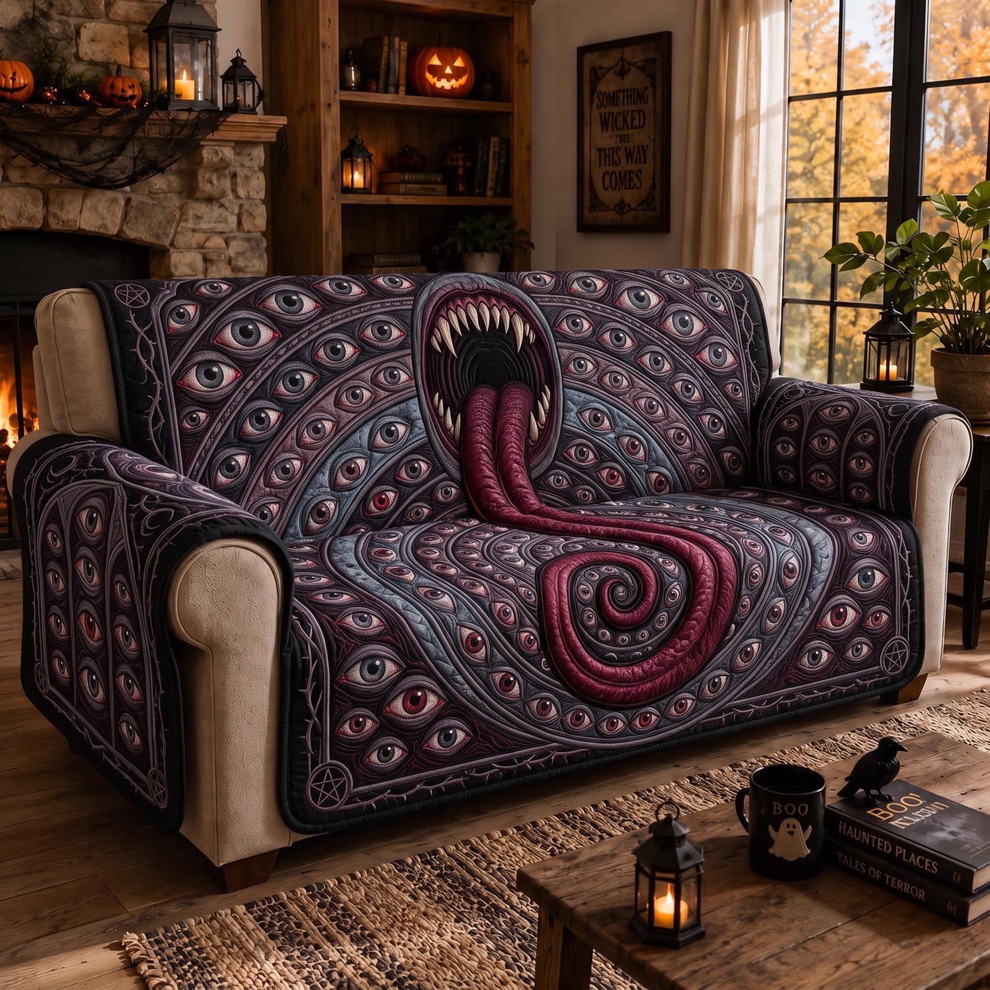 Nightmare Hollow Quilted Sofa Cover GFTOMA13076