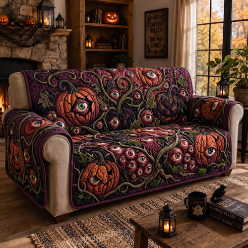 Ghostly Eyes Quilted Sofa Cover GFTOMA13079