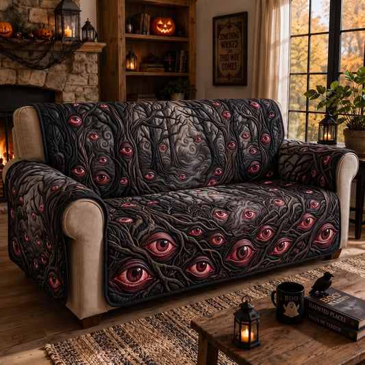 Dark Hollow Quilted Sofa Cover GFTOMA13080