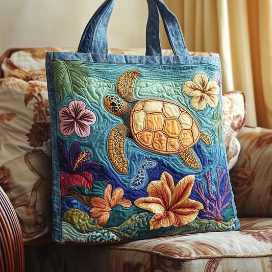 Sea Turtle Quilted Tote Bag GFTOMA1308