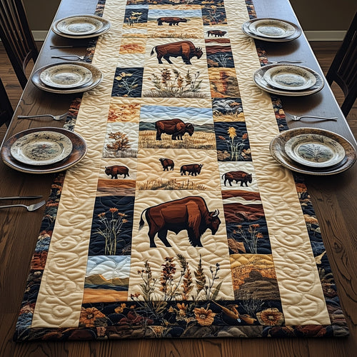 Bison Comfort Quilted Table Runner GFTOMA130