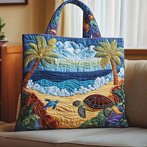 Sea Turtle Quilted Tote Bag GFTOMA1310