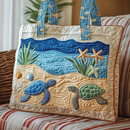 Sea Turtle Quilted Tote Bag GFTOMA1311