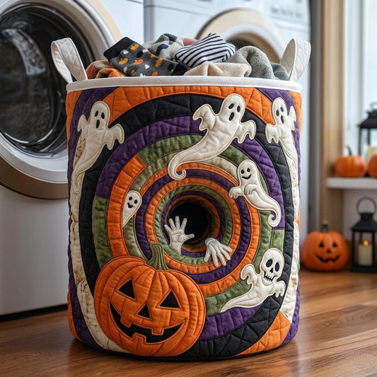 Dark Hollow Quilted Laundry Basket GFTOMA13122