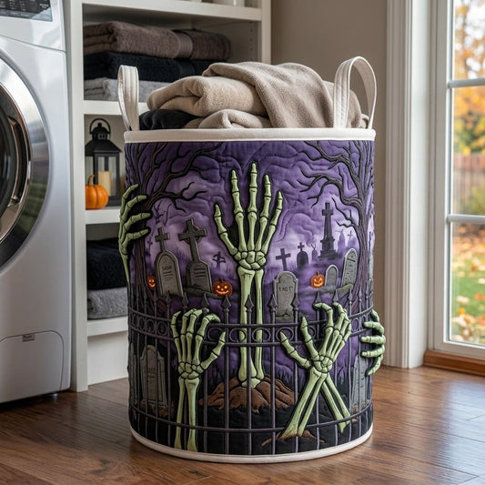 Midnight Haunt Quilted Laundry Basket GFTOMA13123