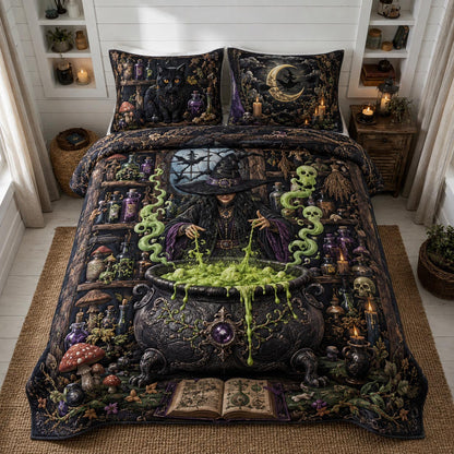 Midnight Haunt 3-Piece Quilted Bedding Set GFTOMA13143