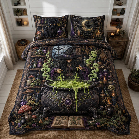 Midnight Haunt 3-Piece Quilted Bedding Set GFTOMA13143