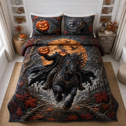Halloween Shadows 3-Piece Quilted Bedding Set GFTOMA13146