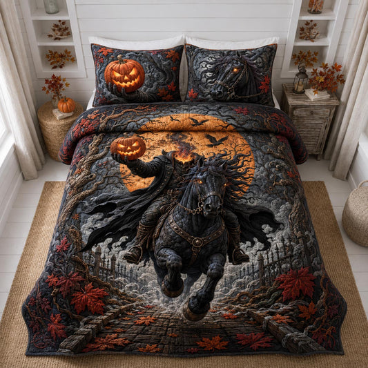Halloween Shadows 3-Piece Quilted Bedding Set GFTOMA13146