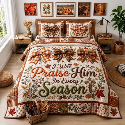 Bible Harvest 3-Piece Quilted Bedding Set GFTOMA13167