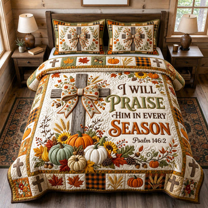 Autumn Faith 3-Piece Quilted Bedding Set GFTOMA13168
