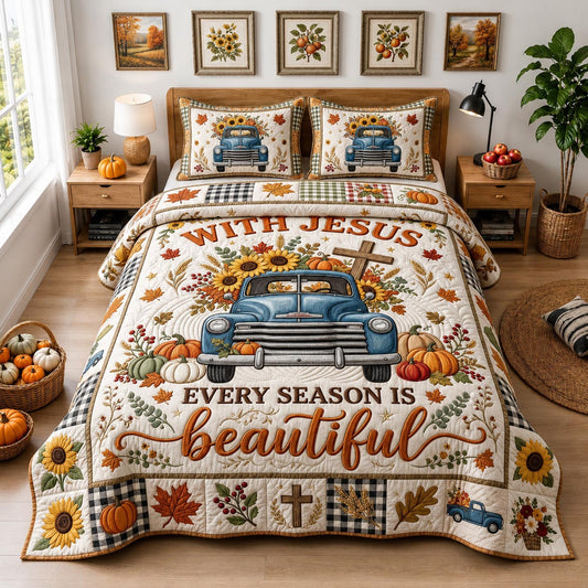Bible Blessings 3-Piece Quilted Bedding Set GFTOMA13171