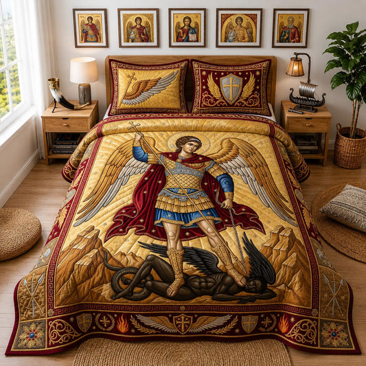 Michael Archangel 3-Piece Quilted Bedding Set GFTOMA13173