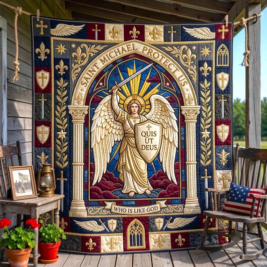 Michael Archangel Quilted Blanket GFTOMA13185