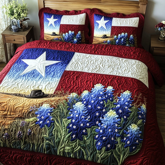 Texas Pride 3-Piece Quilted Bedding Set GFTOMA1319