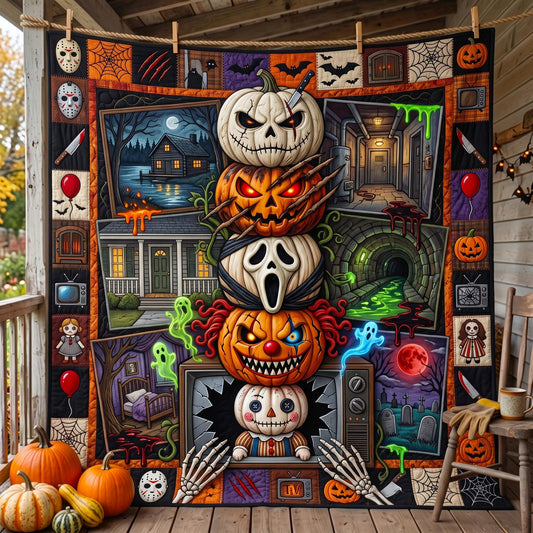 Pumpkin Slasher Quilted Blanket GFTOMA13190