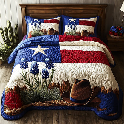 Texas Pride 3-Piece Quilted Bedding Set GFTOMA1320