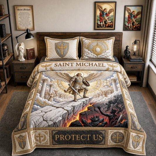 Michael Archangel 3-Piece Quilted Bedding Set GFTOMA13215