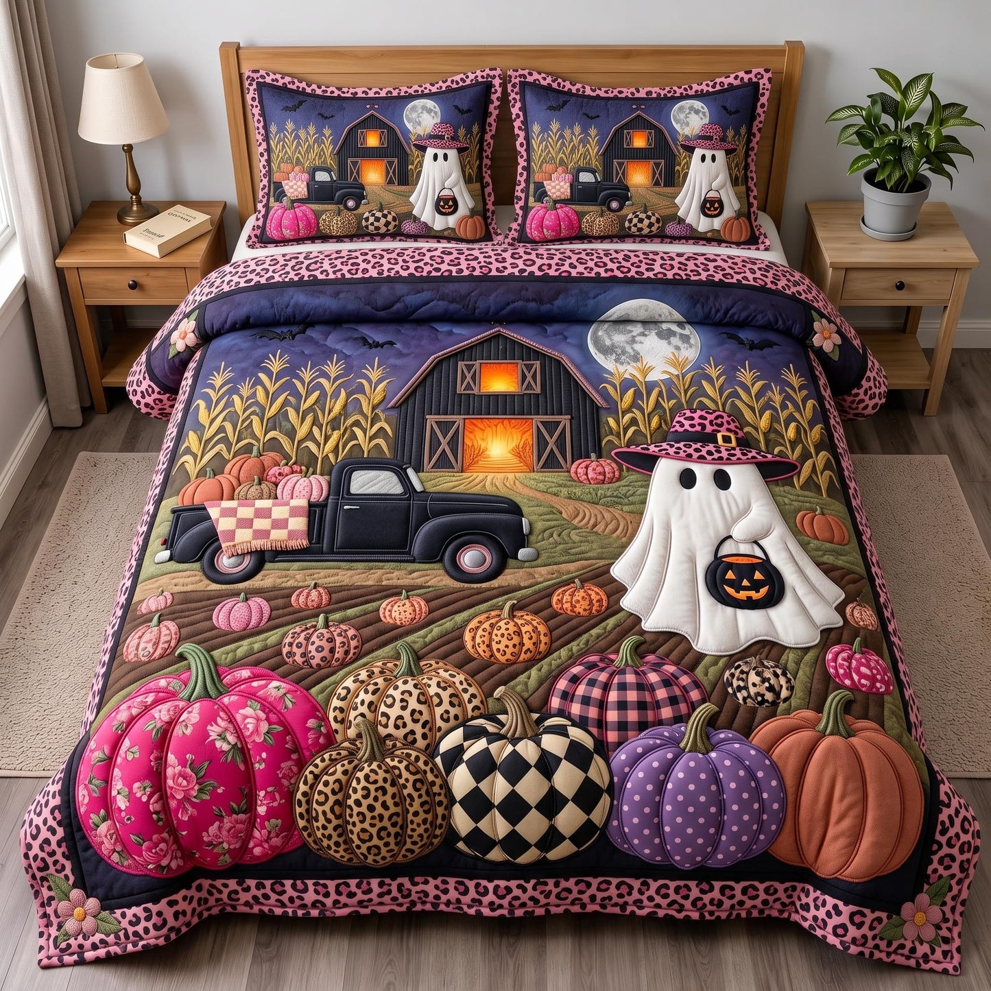Ghost Harvest 3-Piece Quilted Bedding Set GFTOMA13222