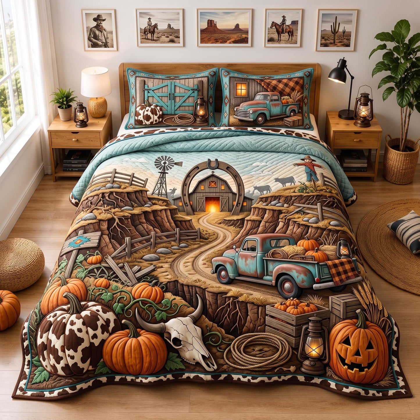 Farm Gateway 3-Piece Quilted Bedding Set GFTOMA13224