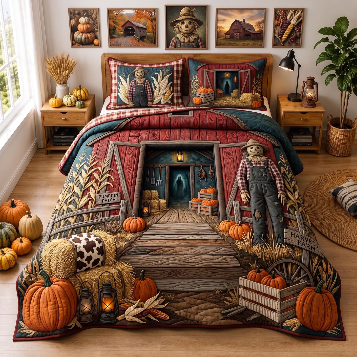 Harvest Porch 3-Piece Quilted Bedding Set GFTOMA13225