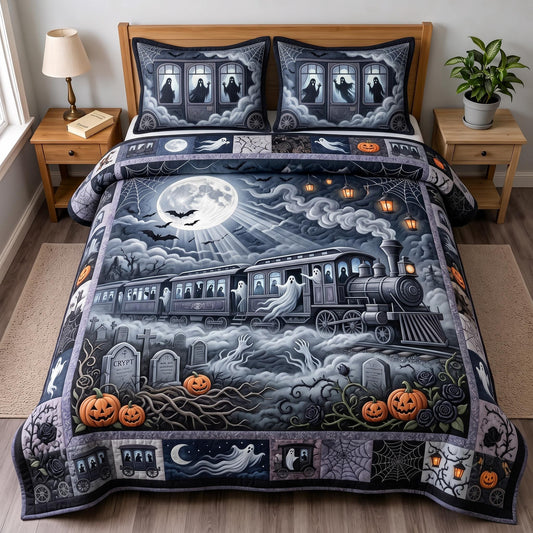 Ghost Train 3-Piece Quilted Bedding Set GFTOMA13226