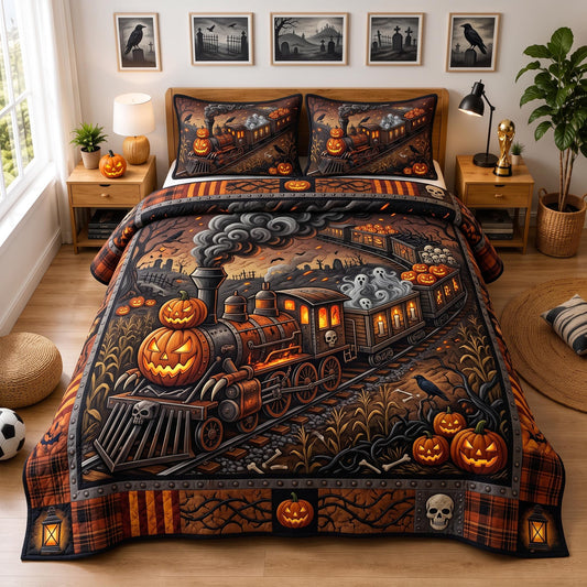 Midnight Express 3-Piece Quilted Bedding Set GFTOMA13229