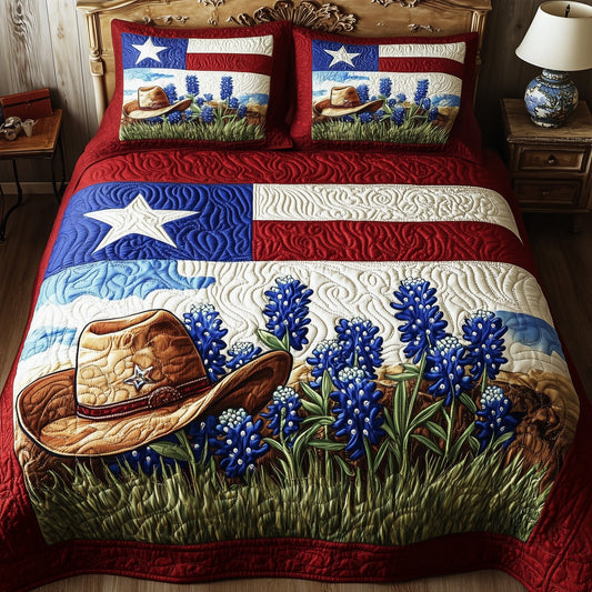Texas Pride 3-Piece Quilted Bedding Set GFTOMA1323