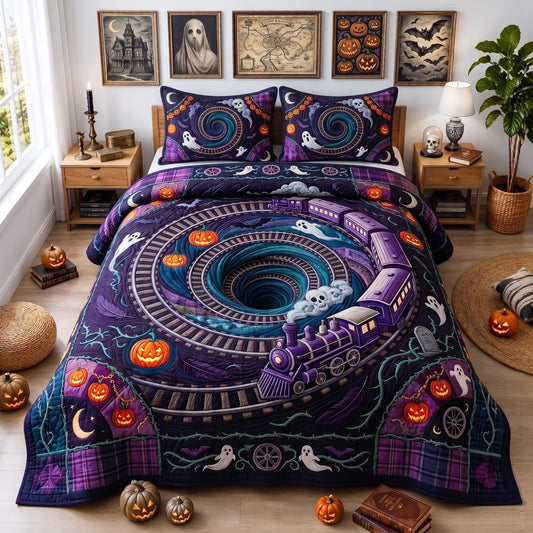 Phantom Tunnel 3-Piece Quilted Bedding Set GFTOMA13230
