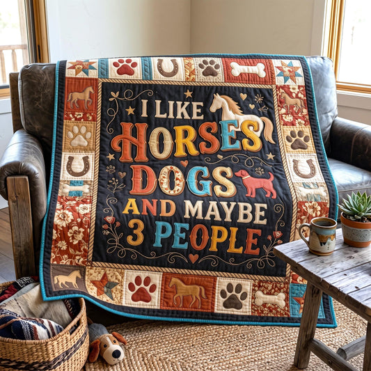 Horse Lover Quilted Blanket GFTOMA13251