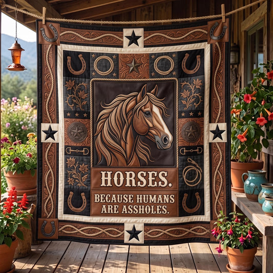Horse Truth Quilted Blanket GFTOMA13253