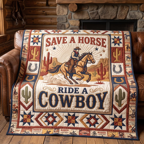 Cowboy Spirit Quilted Blanket GFTOMA13254