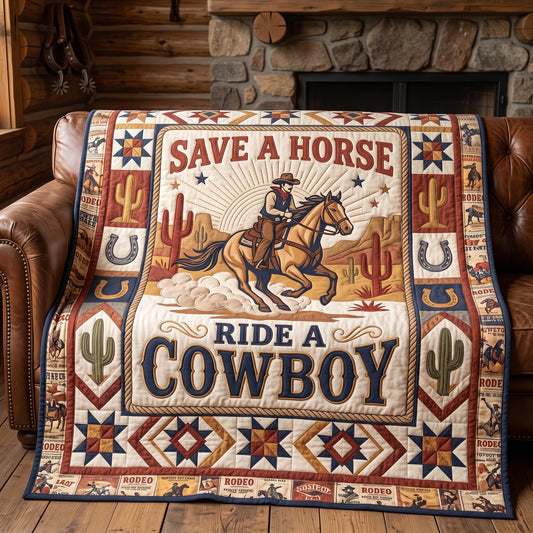 Cowboy Spirit Quilted Blanket GFTOMA13254