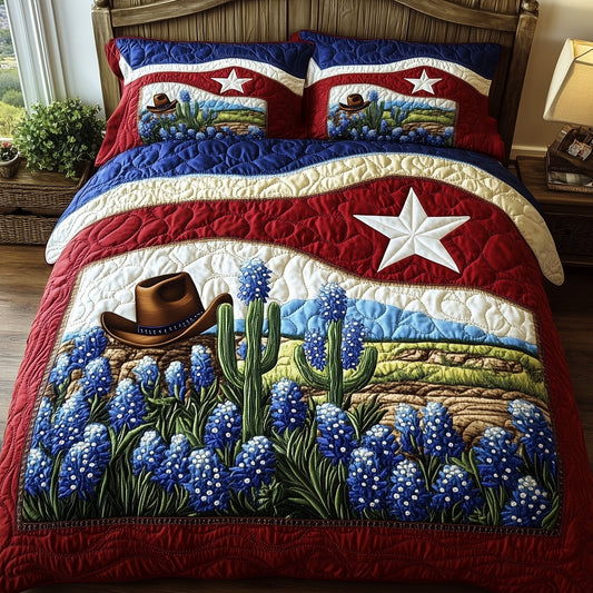Texas Pride 3-Piece Quilted Bedding Set GFTOMA1326