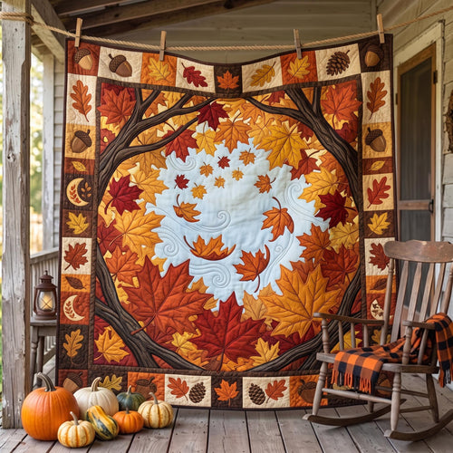 Maple Circle Quilted Blanket GFTOMA13260
