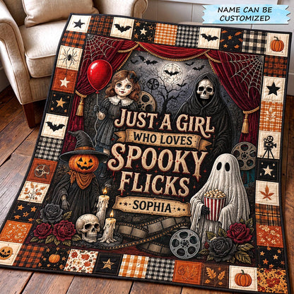Spooky Flick Quilted Blanket QTCUZ GFTOMA13281