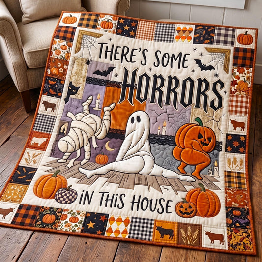 House Horror Quilted Blanket GFTOMA13282