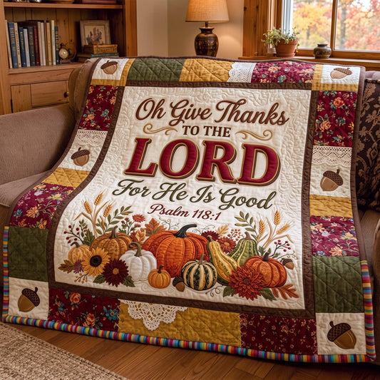 Thankful Lord Quilted Blanket GFTOMA13286