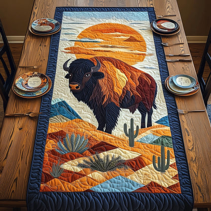 Wild Bison Quilted Table Runner GFTOMA132