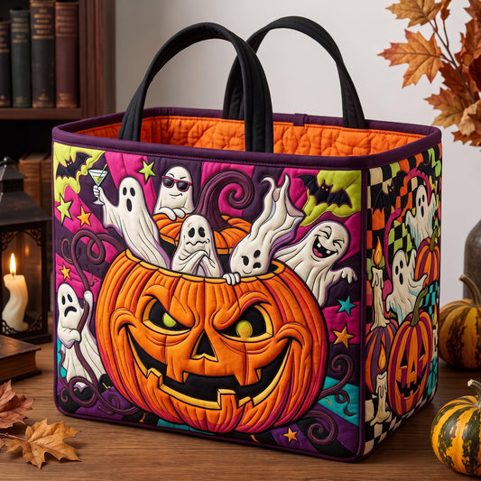 Pumpkin Parade Quilted Storage Basket GFTOMA13320
