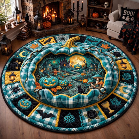 Pumpkin Lagoon Quilted Round Mat GFTOMA13322
